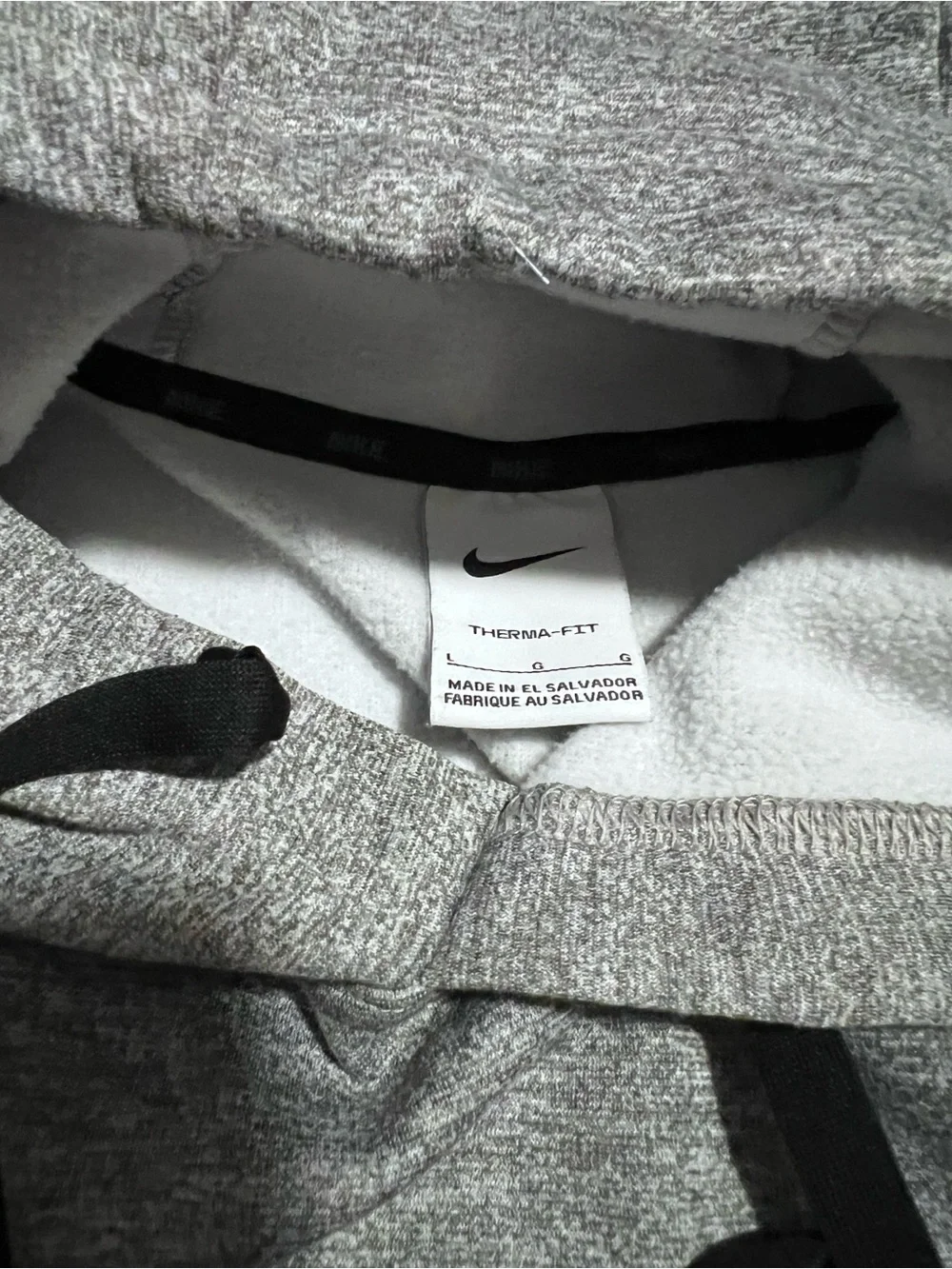 Nike Grey Pullover Hoodie with Black Swoosh